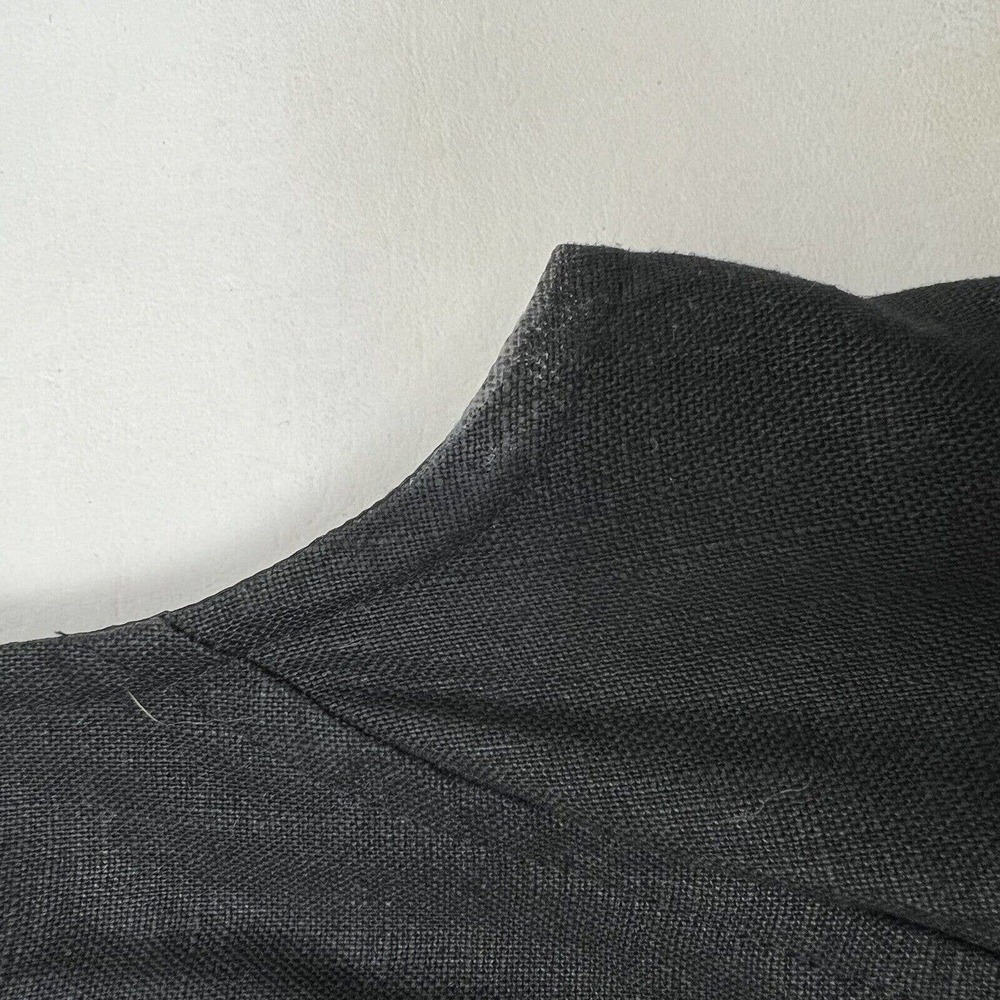 Donna Morgan Dress Size 4 Black Linen Sleeveless Sheath - Picture 8 of 9